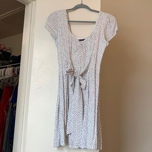 Abercrombie black and white polka dot dress